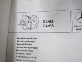 Mercedes-Benz G4/65, G4/95 Workshop Manual -korjaamo-ohjekirja monikielinen (ei suomi)