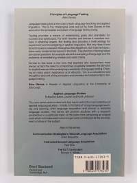 Principles of language testing