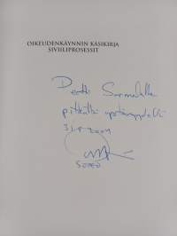 Oikeudenkäynnin käsikirja : siviiliprosessit (signeerattu, tekijän omiste)