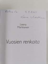 Vuosien renkaat (signeerattu, tekijän omiste)