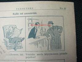 Pääskynen 1926 nr 21. Lastenlehti  vuodelta 1926