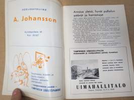 Suomi-sarja - Suomensarja (Suomen sarja / Mestaruussarja)  - Tampereen Kisatoverit - Rosenlewin Urheilijat RU-38 (Pori),  syyskuu 1965 -jalkapallo käsiohjelma