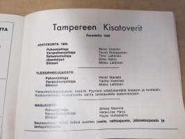 Suomi-sarja - Suomensarja (Suomen sarja / Mestaruussarja)  - Tampereen Kisatoverit - Rosenlewin Urheilijat RU-38 (Pori),  syyskuu 1965 -jalkapallo käsiohjelma