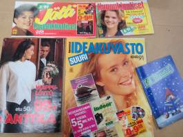 Suuri ideakuvasto 1991 / Anttila Säästökirja 11/1991 / Kuponkiuutiset / Tiimari / Jätti Kuponkiuutiset -erä 5kpl erilaisia tuoteluetteloita v. 1991