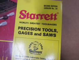 Starrett Precision tools, Gages and Saws Catalog nr 28-tuoteluettelo, työkaluja ja mittausvälineitä ym.