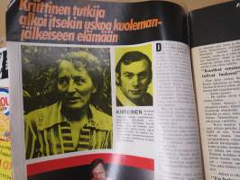 Hymy 1977 nr 5 - Kansityttö Maiju Leskinen, UKK nyt kaljapurkissa, Anne Pohtamo vuonna 2000, Sydänlapsi kuoli, ym.