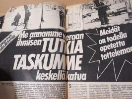 Hymy 1977 nr 5 - Kansityttö Maiju Leskinen, UKK nyt kaljapurkissa, Anne Pohtamo vuonna 2000, Sydänlapsi kuoli, ym.