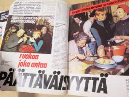 Hymy 1977 nr 5 - Kansityttö Maiju Leskinen, UKK nyt kaljapurkissa, Anne Pohtamo vuonna 2000, Sydänlapsi kuoli, ym.