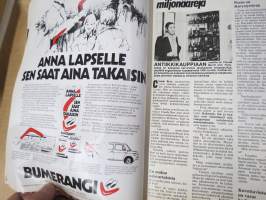 Hymy 1977 nr 5 - Kansityttö Maiju Leskinen, UKK nyt kaljapurkissa, Anne Pohtamo vuonna 2000, Sydänlapsi kuoli, ym.
