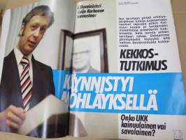 Hymy 1977 nr 5 - Kansityttö Maiju Leskinen, UKK nyt kaljapurkissa, Anne Pohtamo vuonna 2000, Sydänlapsi kuoli, ym.