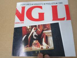Viking Line 1988 Tax-Free &amp; Perfumes hinnasto / Prislista