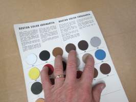 Boston Color nahkatuotteiden hoito- / väriaineet -värimallit