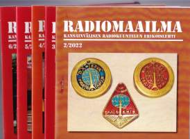Radiomaailma 2022 vuosikerta 1-6 - Kansainvälisen radiokuuntelun erikoislehti.