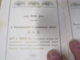 4 Финляндский Стрелковый Полк...30.1.1912 Меню -Helsingissä olleen joukko-osaston 35. vusijuhlien menu / ohjelma