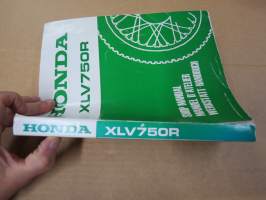 Honda XLV750R Shop Manual -korjaamokirja