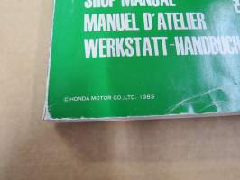 Honda XLV750R Shop Manual -korjaamokirja