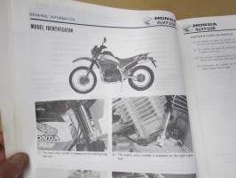 Honda XLV750R Shop Manual -korjaamokirja