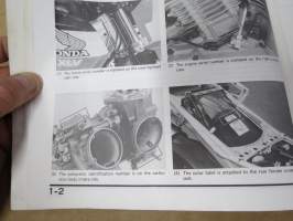 Honda XLV750R Shop Manual -korjaamokirja