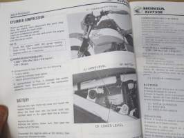 Honda XLV750R Shop Manual -korjaamokirja