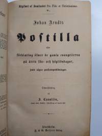 Johan Arndts Postilla eller förklaring öfwer de gamla evangelierna på årets sön- och högtidsdagar, jemte några passionspredikningar