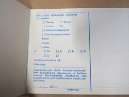Autourheilun kansallinen kilpailulautakunta - Ilmoittautumislomake, käyttämätön 10 lomakkeen sarja / nippu, 1970-luvulta