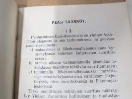 Autoiluun ja Autoliittoon yms. liittyviä painatteita 10 kpl erä vv. 1928-1957