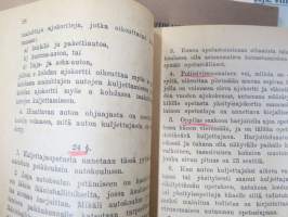Autoiluun ja Autoliittoon yms. liittyviä painatteita 10 kpl erä vv. 1928-1957