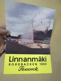 Linnanmäki / Peacock 1965 -esite, piirtänyt Lars Romo