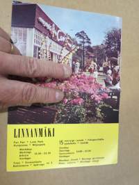 Linnanmäki / Peacock 1965 -esite, piirtänyt Lars Romo