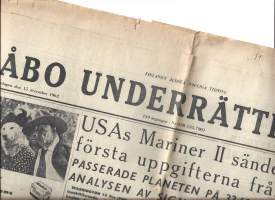 Åbo Underrättelser  15, 12, 1962
