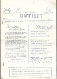 Maakunnan Uutiset / Maakunnan Sähkö ja Radio Oy Loimaa 1956 - moniste  4 sivua