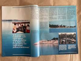 Kotiliesi 1983 nr 14, Juhani Merilahti - saaristolaiselämän kuvaus (Uusikaupunki), Bruno Erant - elämää aurinkotalossa