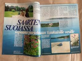Kotiliesi 1983 nr 14, Juhani Merilahti - saaristolaiselämän kuvaus (Uusikaupunki), Bruno Erant - elämää aurinkotalossa