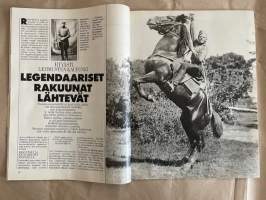 Kotiliesi 1988 nr 12, Eila Hiltunen, Euran Paperin teollisuusalue Kauttualla, rakuunat lähtevät (Lappeenranta)