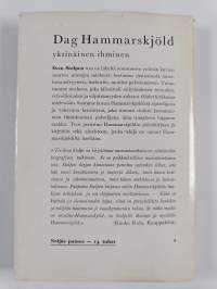 Dag Hammarskjöld : yksinäinen ihminen