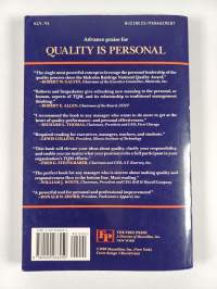 Quality is personal : a foundation for total quality management