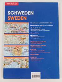 Schweden / Sweden / Ruotsi, 1.300 000, 1:800 000 tiekartasto  2017-2018