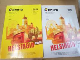 Helsinki (Helsingin seutu) 2010 Puhelinluettelo Eniro - yksityisnumerot ja keltaiset sivut (2 eri nidettä)