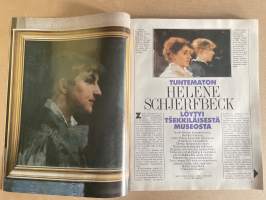 Kotiliesi 1989 nr 10, valkoisen vaatteen viehätys, Maisan punainen tupa, tuntematon Helene Schjerfbeck löytyi tsekkiläisestä museosta