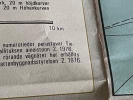 Suomen tiekartta GT 1976 nr 2