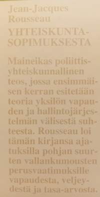 Yhteiskuntasopimuksesta eli  Valtio-oikeuden johtavat aatteet