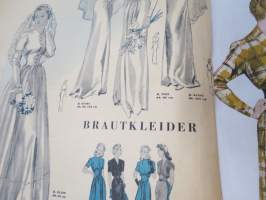 Beyers Mode Führer - Damenkleidung Herbst / Winter 1943-44 -II Maailmansodan aikaista saksalaista muotia, huomaa värikuvituksen runsaus sodasta huolimatta