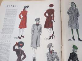 Beyers Mode Führer - Damenkleidung Herbst / Winter 1943-44 -II Maailmansodan aikaista saksalaista muotia, huomaa värikuvituksen runsaus sodasta huolimatta