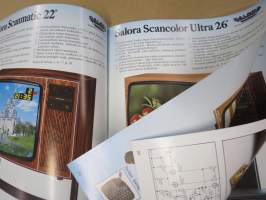 Salora Televisiot - Hi-Fi Stereot - autopuhelimet 1978 Salora 1928-1978 juhlaesite -myyntiesite / sales brochure in finnish