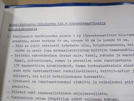 ASA Cordes täysautomaattinen biopesukone malli 632 N Myyntikansio -myyjien koulutuskansio, sisältää myös käyttöohjeen