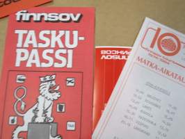 Finnsov taskupassi Neuvostoliiton matkaa varten, tarpeellisia tiedotteita ja asiakirjoja varten