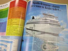 Silja Line matkat Suomesta 1984-85 -matkaesite &quot;Valkoiset laivat Ruotsiin&quot;