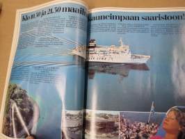 Silja Line matkat Suomesta 1983-84 -matkaesite &quot;Valkoiset laivat Ruotsiin&quot;