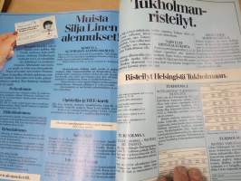 Silja Line matkat Suomesta 1983-84 -matkaesite &quot;Valkoiset laivat Ruotsiin&quot;