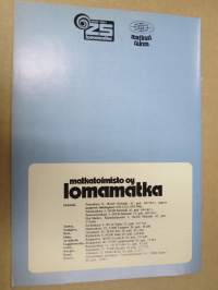 Lomamatkat - lomamatkat syksy-talvi-kevät 1981-82 -matkaesite